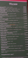 La Pizzeria menu