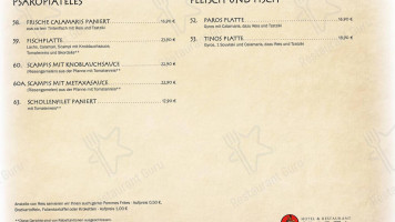 Cafe Sparta menu