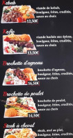 Istanbul Kebab menu