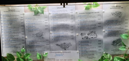 Restaurant Delphi menu