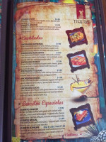 Tequilas menu