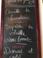 La Storia menu