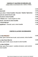 Le Grand Morien menu