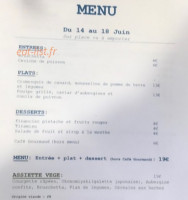 Cafe Arthur menu