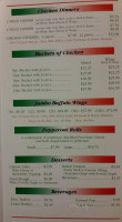 Italiano's Pizzaria menu