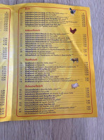 Asia Imbiss menu