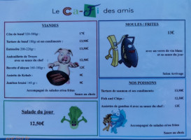 Le Cafi Des Amis menu