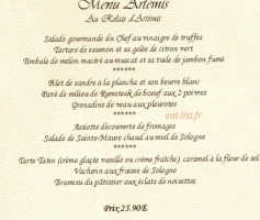 Bernard Robin Relais De Bracieux menu