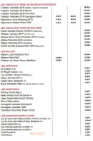 La Table De Haute Serre menu