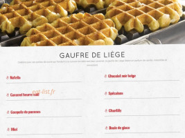 Waffle Break menu