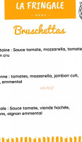 Snack La Fringale menu