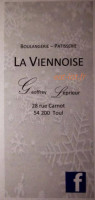 La Viennoise menu