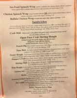 Captain's Choice Fish House menu