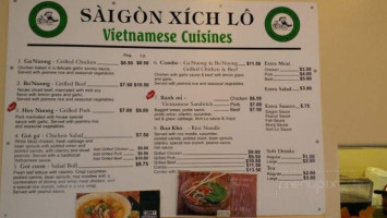 Saigon Xich Lo menu