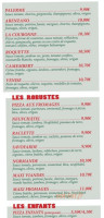 Pizzeria La Farfalla menu