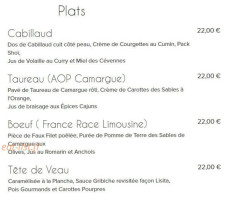 Le Petit Bofinger menu