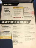 Buffalo Wild Wings menu