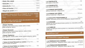 Le Tonneau menu