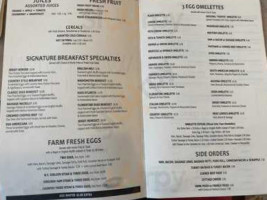 Washington Diner menu