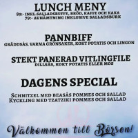 Börsen Restaurang Gatukök Mellerud menu