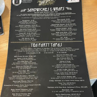 Tipsy Teapot Restaurant Bar menu