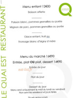 Le Quai Est menu