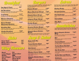 Chubby's Grill menu