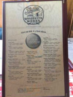 Spaghetti Works menu