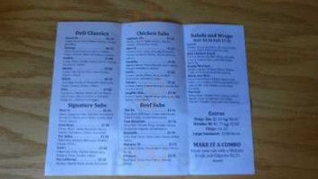 Sherri's Sandwich menu