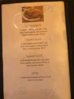 Las Cascadas menu