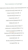 Partage Brasserie menu