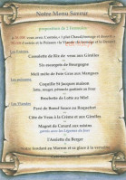 Le Grill du Gaillard menu
