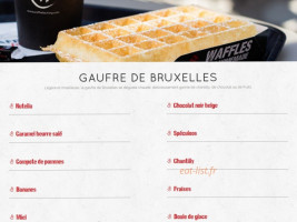 Waffle Break menu