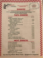 Reino's Pizza Pasta menu