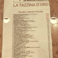 Gran Caffe La Corte menu