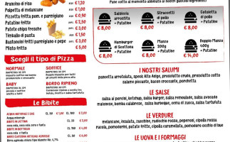 Pizza Drive menu