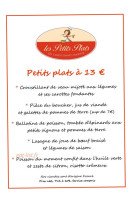 Le Logis Saint Martin menu