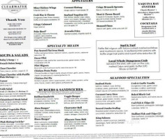 Clearwater menu