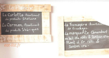 L' Atelier D'alex menu