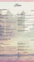 Shalimar menu