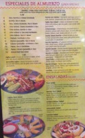 Charras Tequila menu