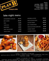 Plan B menu