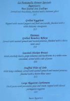 La Fontanella menu