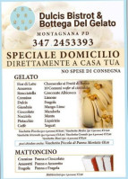 Dulcis La Bottega Del Gelato menu