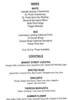 Market St Brewing Company menu