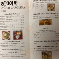 Scoops menu