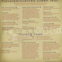 Teavana menu