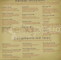 Teavana menu