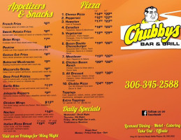 Chubby's Grill menu