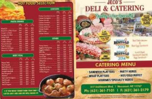 Jeco's Deli Catering menu